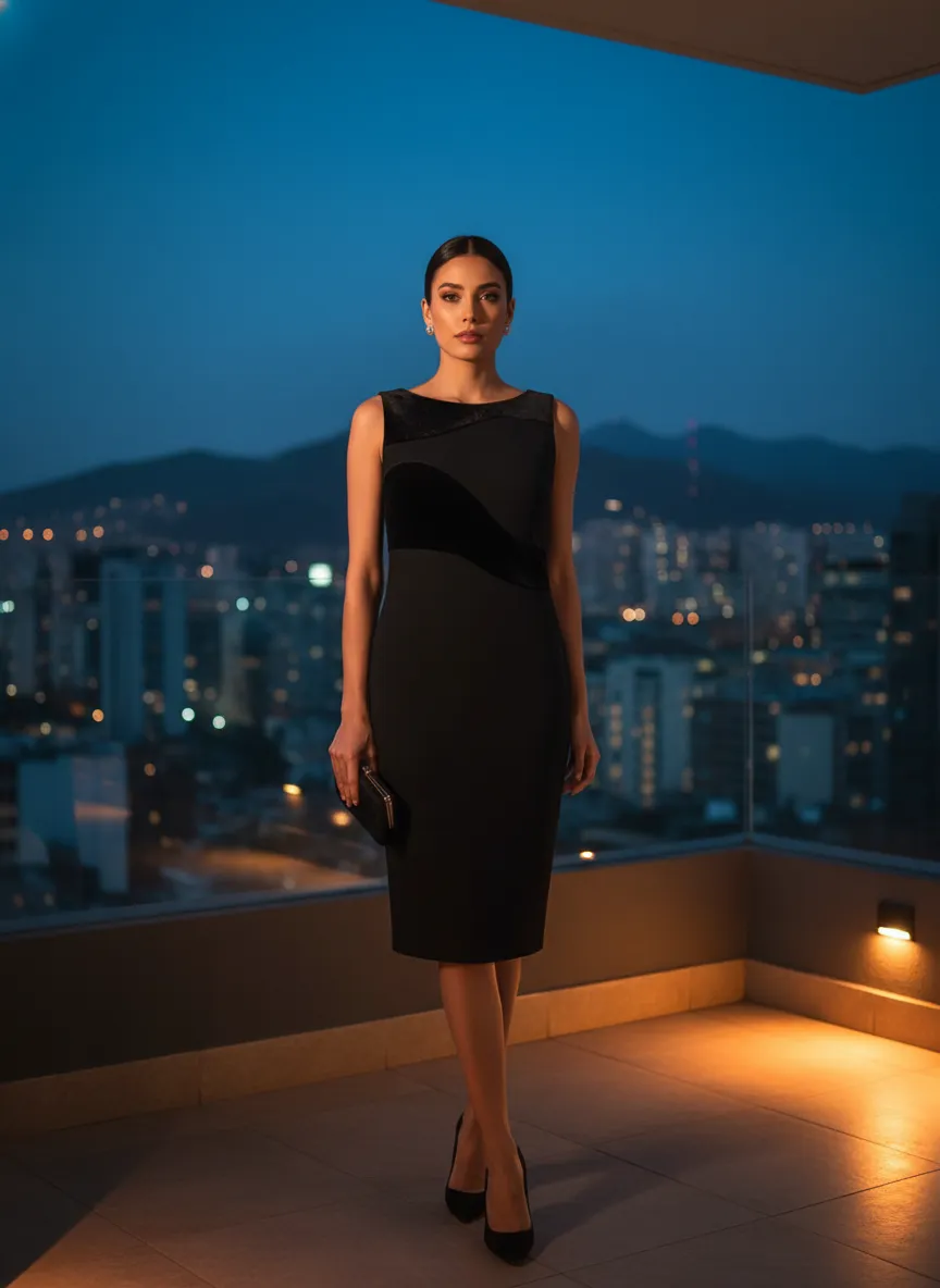 Vestido de Cóctel 'Noche Urbana'