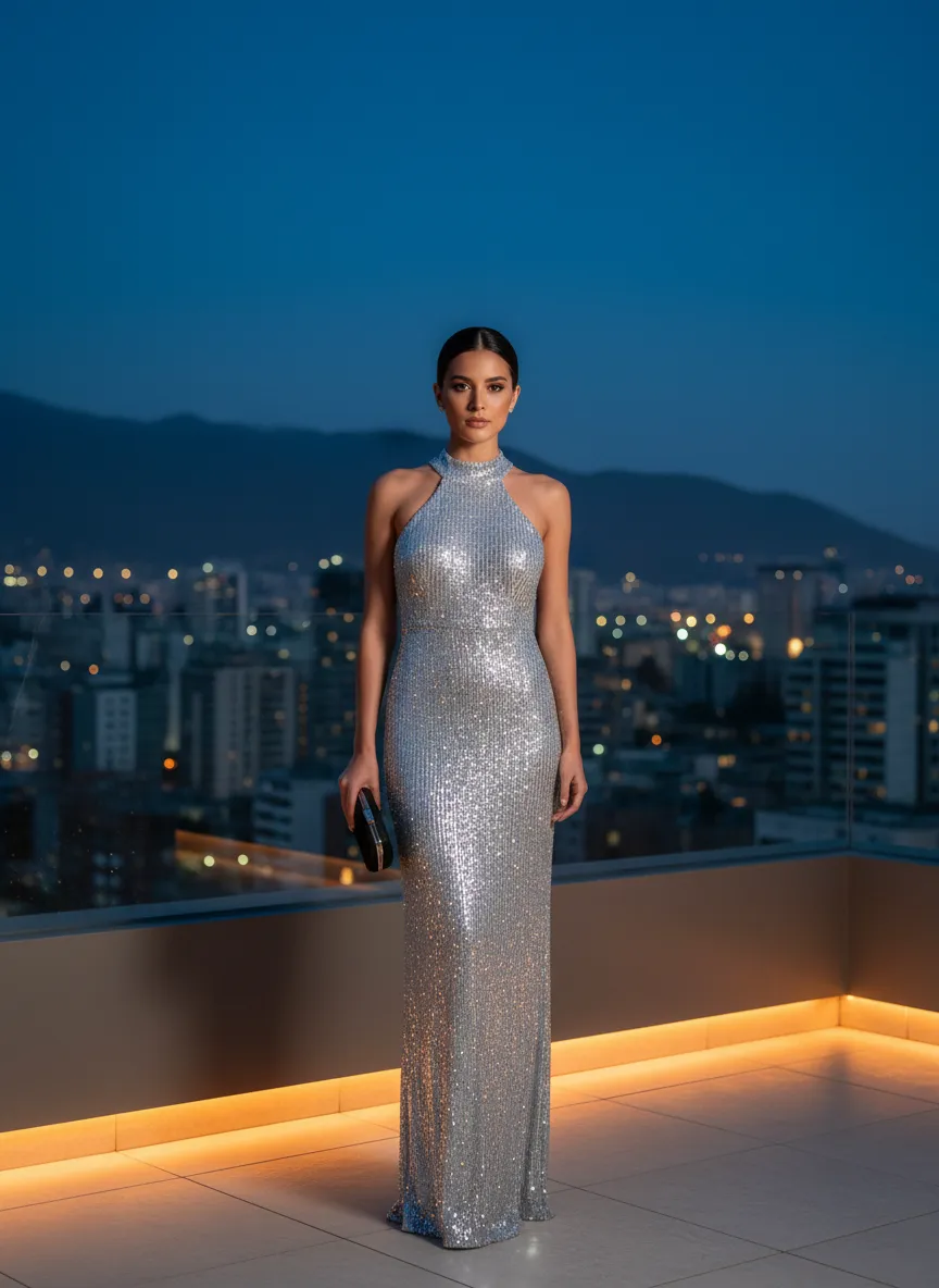 Vestido de Noche 'Estrella Fugaz'