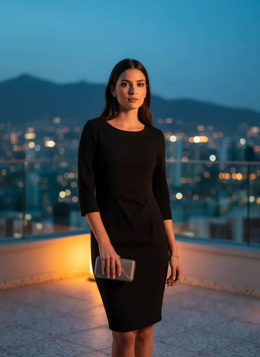 Vestido Cóctel Noche Urbana